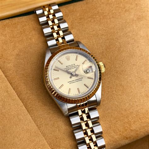 rolex jubilee gold watch.